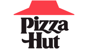 Image of the Pizza Hut Logo. Pizza Hut is available for order through My Hot Lunch Box.