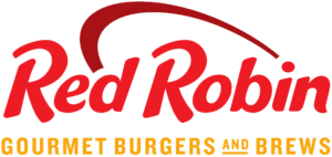 Image of the Red Robin Logo. Red Robin entrees are available through My Hot Lunch Box.